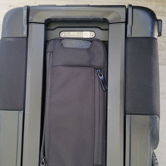 G-RO Smart Carry-On Bag 22" 2-Wheel Luggage + Battery Pack ALL BACK - Picture 6 of 16
